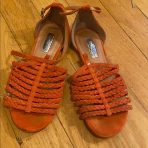 Orange sandals